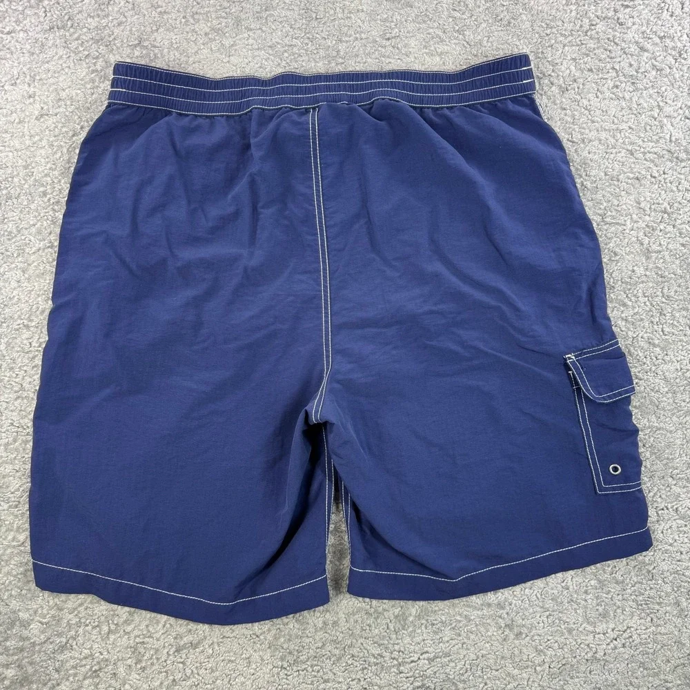 Polo Ralph Lauren Mens Navy Blue Cargo Swim Trunks Shorts Red Pony Logo‎ Size L